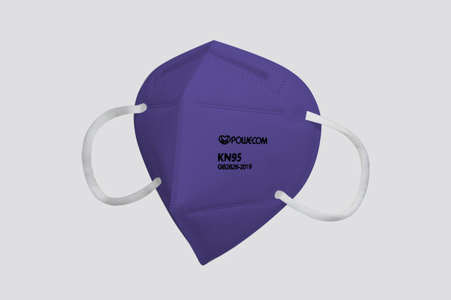 Purple Powecom KN95 Mask